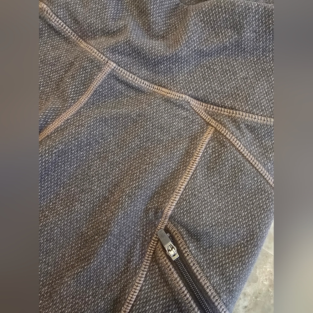 Athleta Brown Leggings with Zipper Sz Xs - Picture 2 of 5